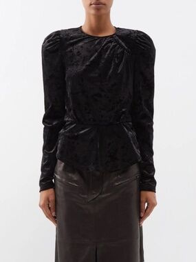NWT ISABEL MARANT GUDELLIA VELOUR TOP
